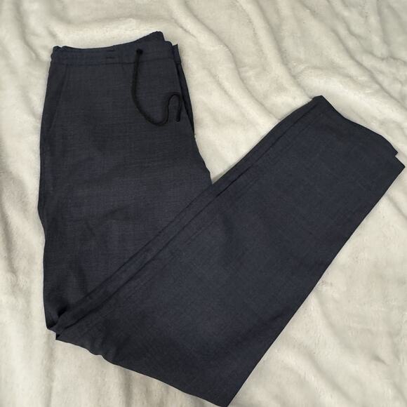 Robert Barakett Men’s 36 Blue Plaid Wool Blend Pants - Picture 1 of 11